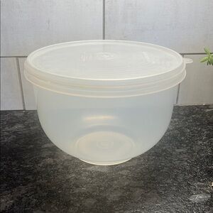 Vintage Tupperware Translucent Food Storage and lettuce keeper. Exc condition